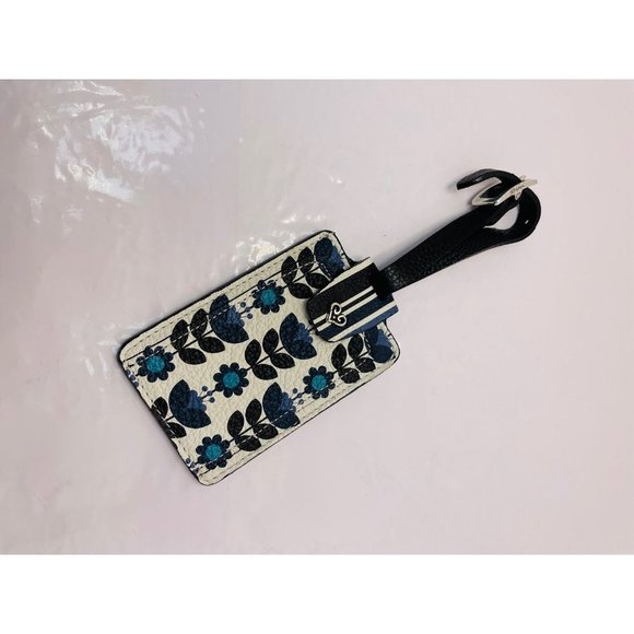 Brighton Blue Print Luggage Tag - Picture 1 of 3